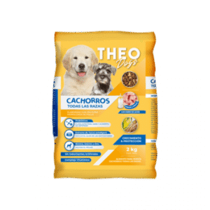 Alimento para perros cachorros, sabor a pollo THEO 2kg