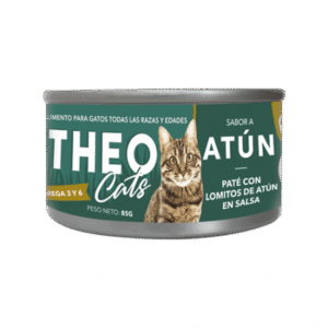 Alimento húmedo gato, atún THEO 85g