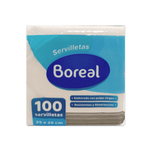 Servilletas 25x25cm BOREAL 100u