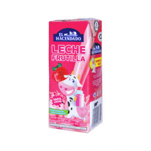 Leche saborizada, frutilla EL HACENDADO 200ml