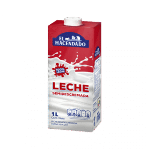 Leche semidescremada tetra EL HACENDADO 1L