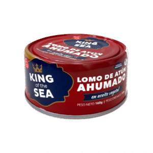 Lomo de atún ahumado en aceite vegetal KING OF THE SEA 160g