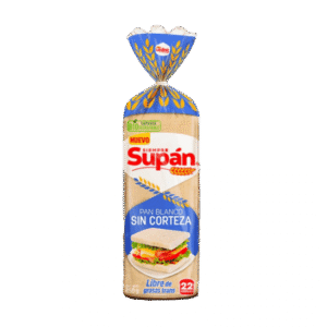 Pan molde sin corteza SUPAN 450g