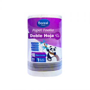 Papel toalla doble hoja BOREAL 1u