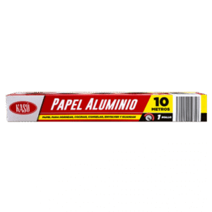Papel de aluminio 10m x 30cm KASÚ 1u $ 0.89 Precio x unidad