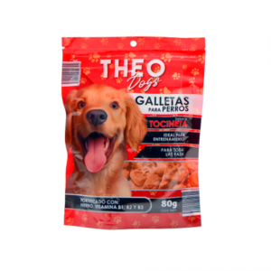 Galletas para perro sabor tocineta THEO 80g