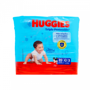 Pañal grande HUGGIES 20u